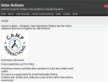Tablet Screenshot of inter-actions.org